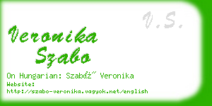 veronika szabo business card